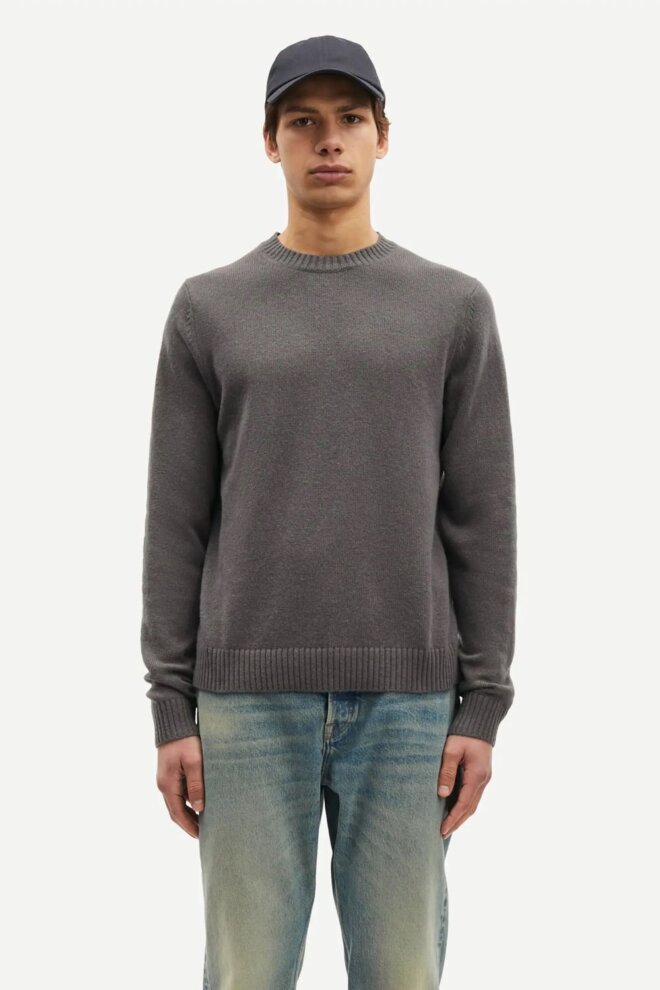 PULLOVER SYLLI CREW NECK 132 VOLCANIC ASH