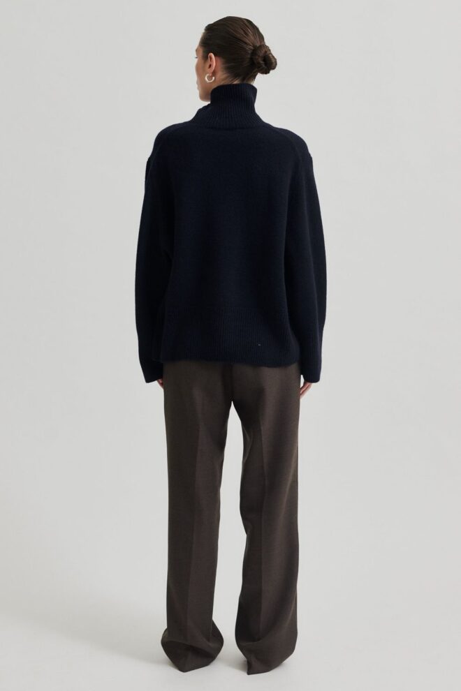 PULLOVER ALPHA KNIT T-NECK NIGHT SKY