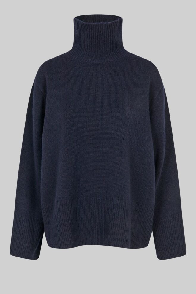 PULLOVER ALPHA KNIT T-NECK NIGHT SKY