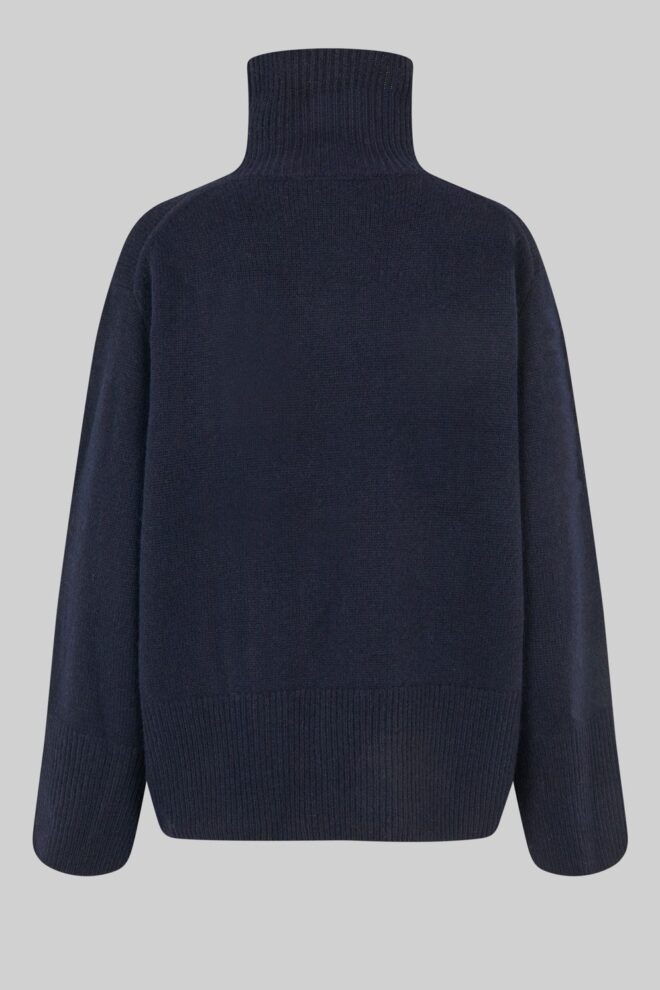 PULLOVER ALPHA KNIT T-NECK NIGHT SKY