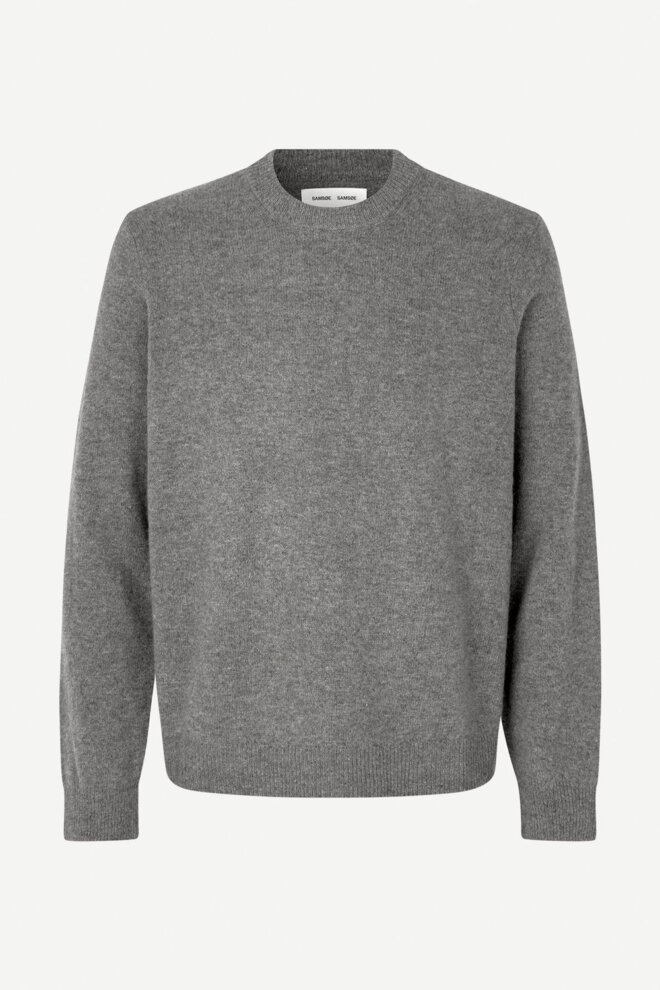 PULLOVER ISAK KNIT SWEATER 15010 DARK GREY