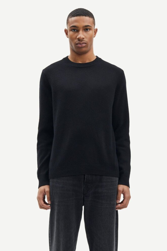 PULLOVER ISAK KNIT SWEATER 15010 BLACK