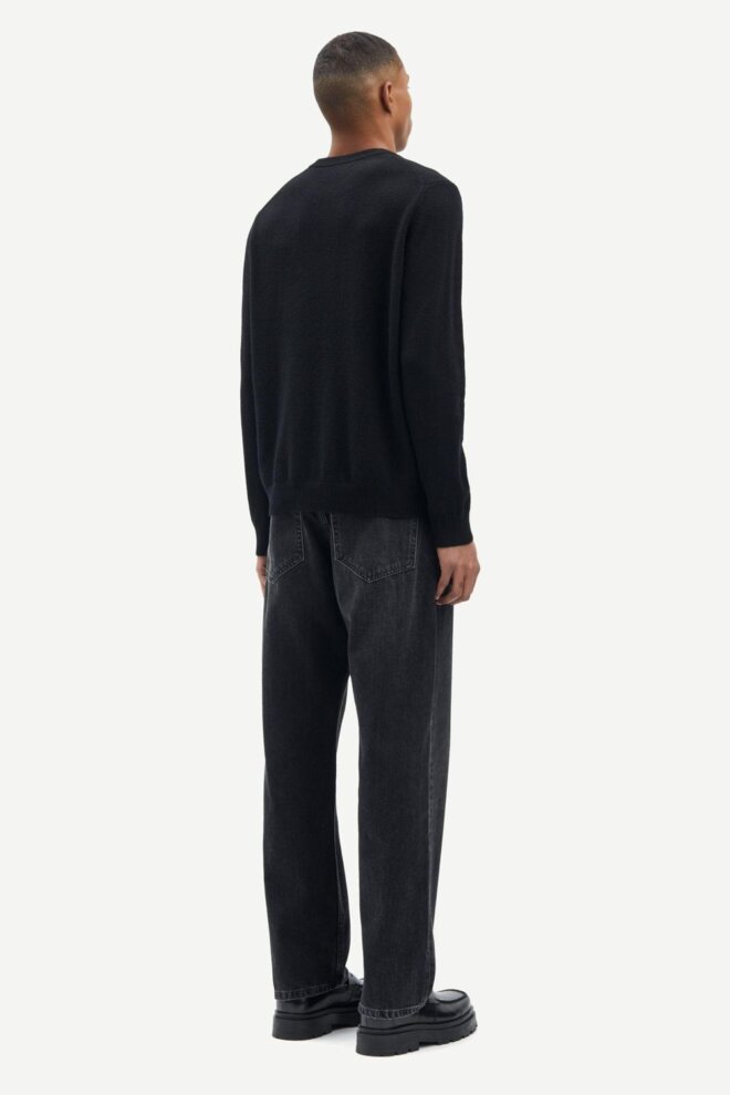 PULLOVER ISAK KNIT SWEATER 15010 BLACK