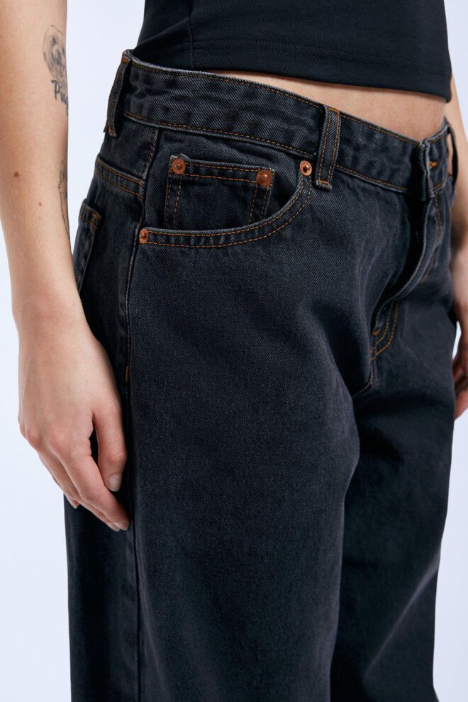 JEANS HILL DUST WASHED BLACK