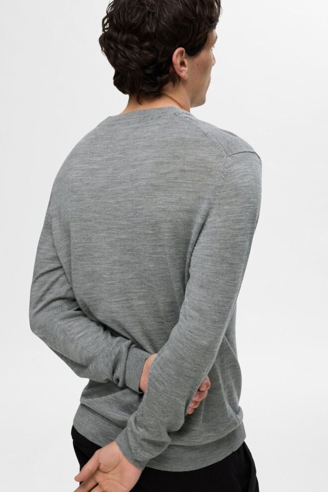 PULLOVER 16094647 SLHTRAY LS CREW NECK MEDI