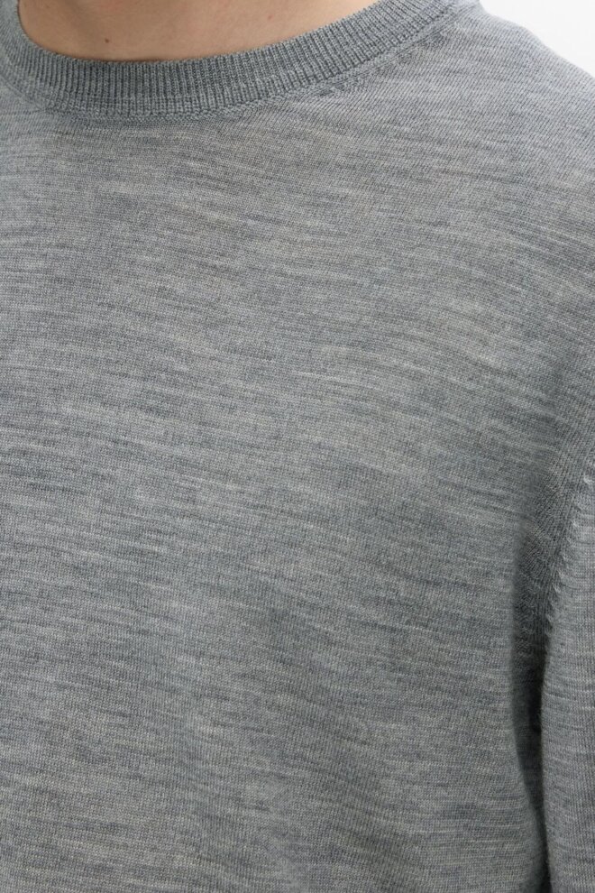 PULLOVER 16094647 SLHTRAY LS CREW NECK MEDI