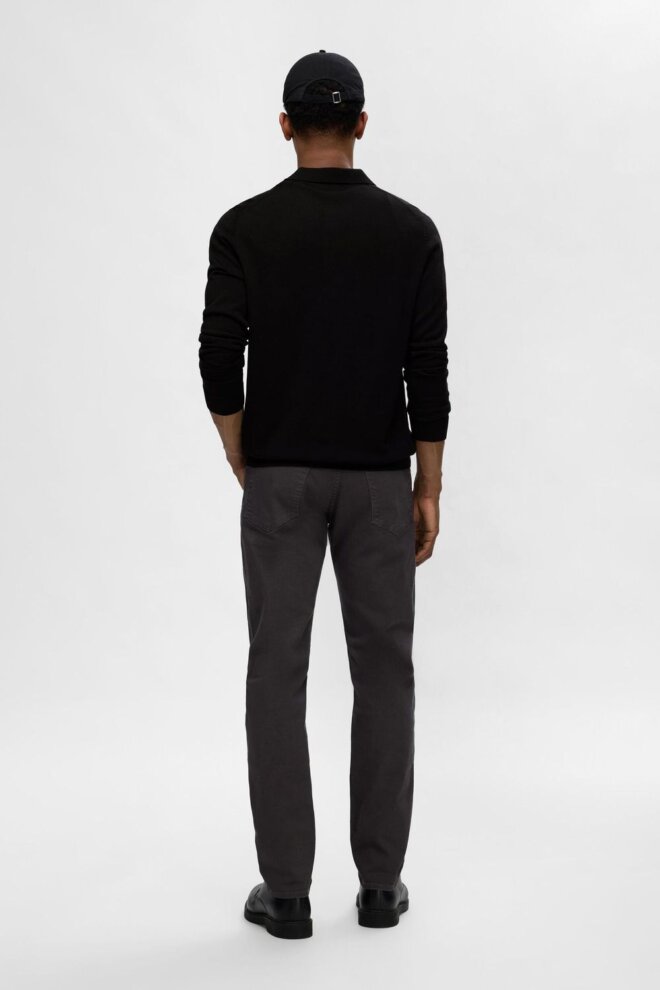 POLO 16094654 SLHTRAY LS POLO BLACK