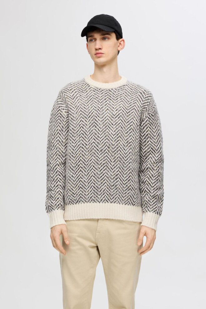 PULLOVER 16094589 SLHHARRY TOFU/SEPIA