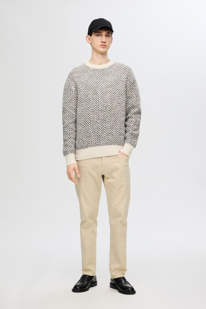 PULLOVER 16094589 SLHHARRY TOFU/SEPIA