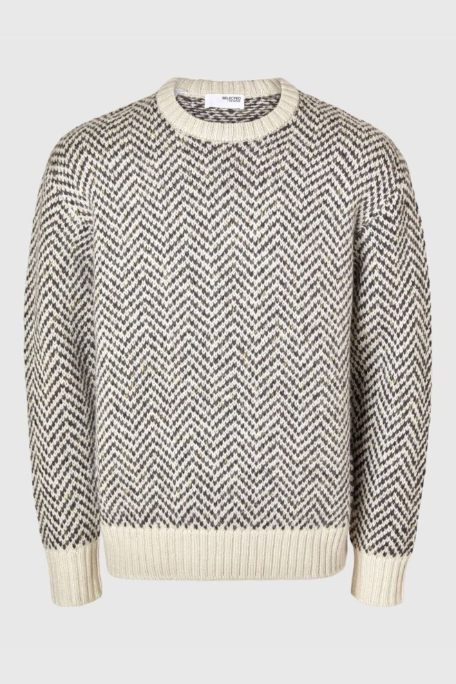 PULLOVER 16094589 SLHHARRY TOFU/SEPIA