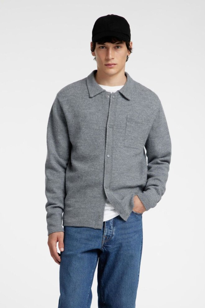 JACKE 16094584 SLHREASON LS MEDIUM GREY