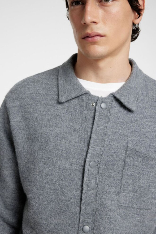 JACKE 16094584 SLHREASON LS MEDIUM GREY