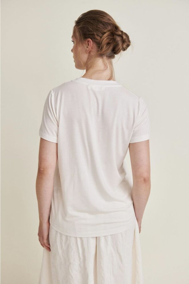 SHIRT JOLINE V-NECK OFF WHITE