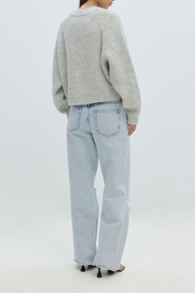 STRICKJACKE RANI CARDIGAN GREY MELANGE