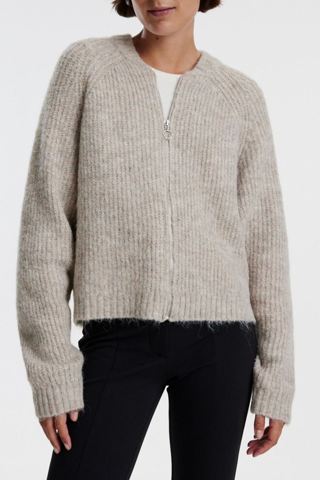 STRICKJACKE RANI CARDIGAN TAUPE
