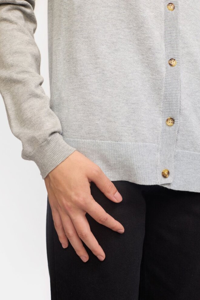 WESTE SRMARLA CARDIGAN LIGHT GREY