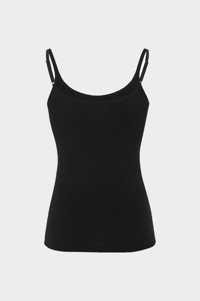SHIRT SRLINSEY STRAP TOP BLACK