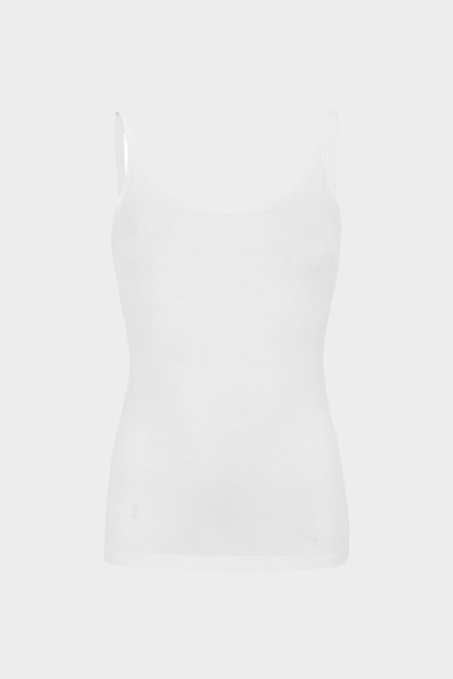 SHIRT SRLINSEY STRAP TOP SNOW WHITE