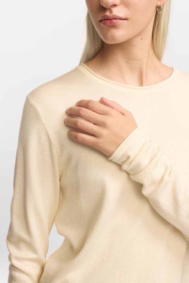 PULLOVER SRMARLA O-NECK ROLL EDGE ARCTIC WOL