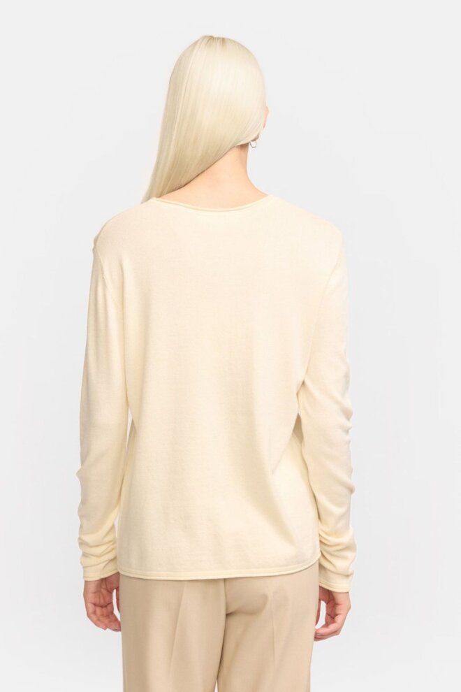 PULLOVER SRMARLA O-NECK ROLL EDGE ARCTIC WOL