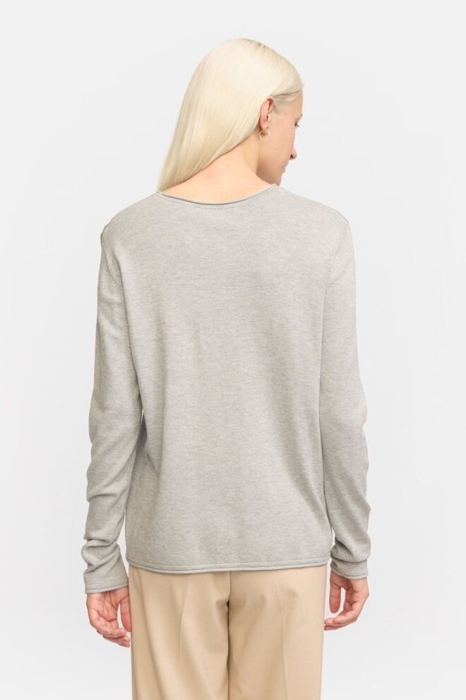 PULLOVER SRMARLA O-NECK ROLL EDGE LIGHT