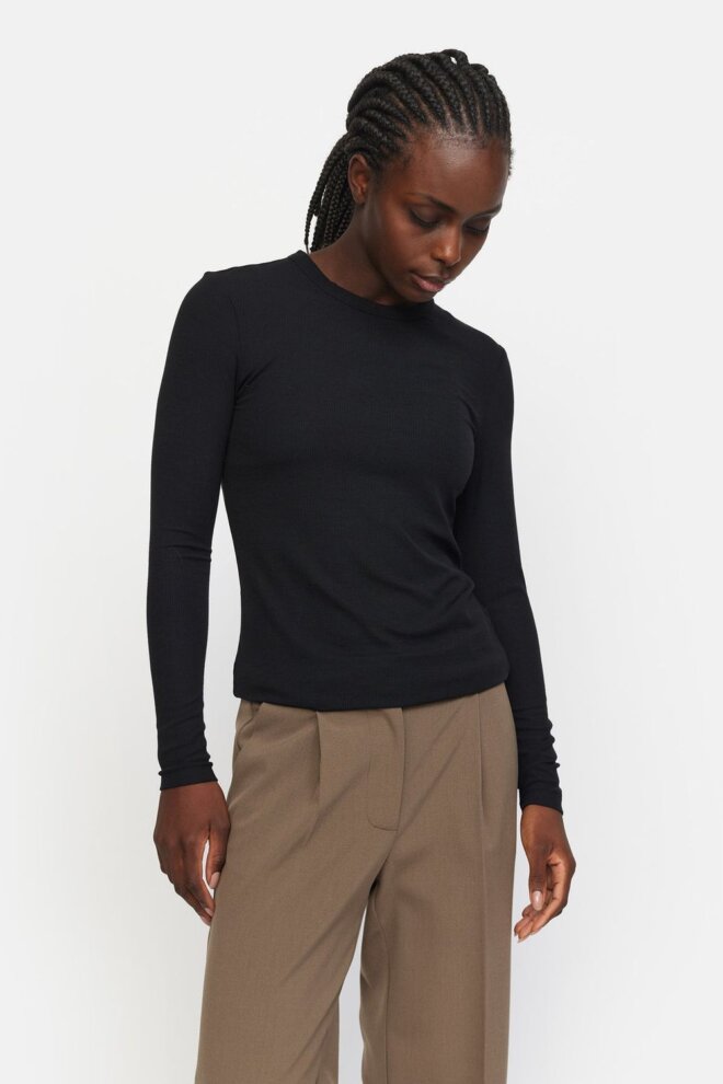 SHIRT SRFENJA O-NECK TOP BLACK