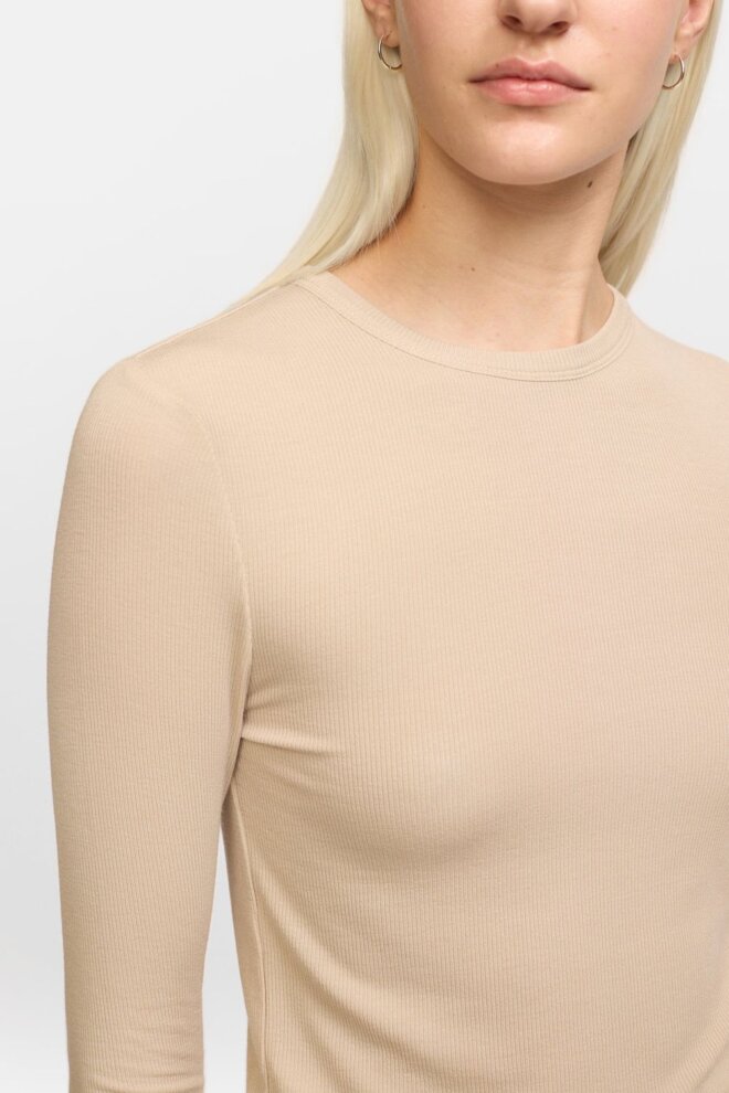 SHIRT SRFENJA O-NECK TOP FEATHER GREY