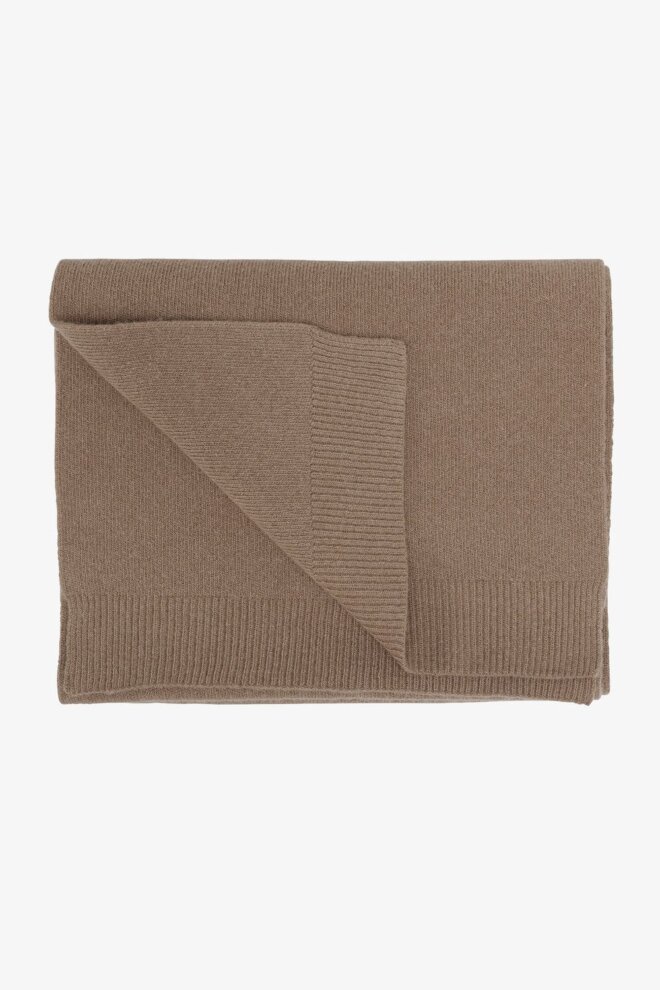 SCHAL MERINO WOOL SCARF WARM TAUPE