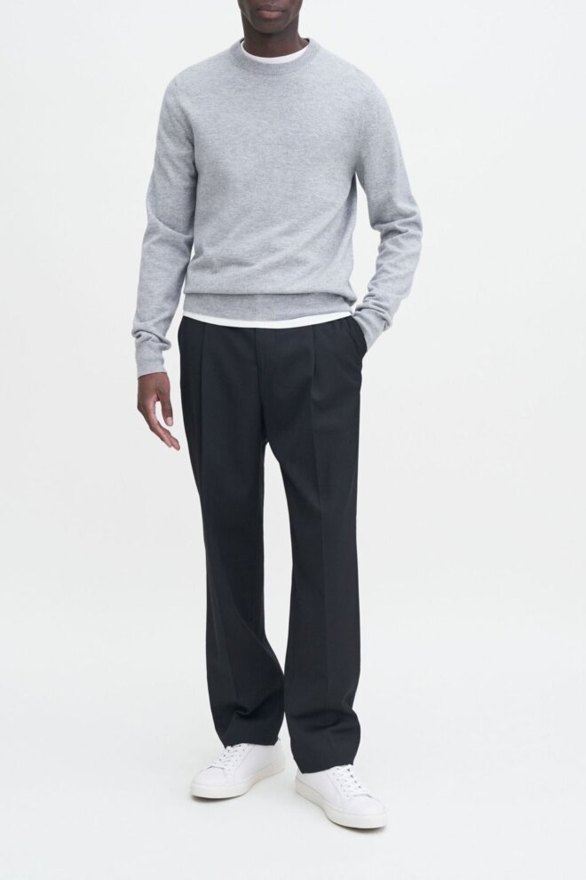 PULLOVER 28926 COTTON MERINO 1451 LIGHT GREY