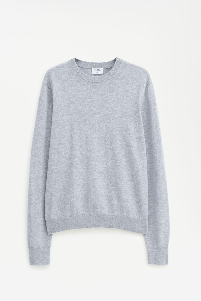 PULLOVER 28926 COTTON MERINO 1451 LIGHT GREY