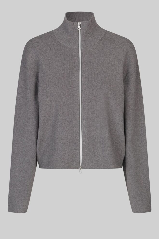 WESTE OPAYA KNIT ZIP GREY MELANGE