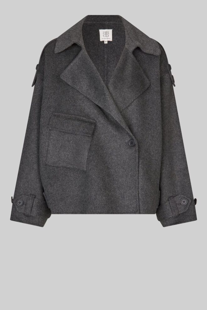 JACKE WALANCE SHORT JACKET DARK GREY