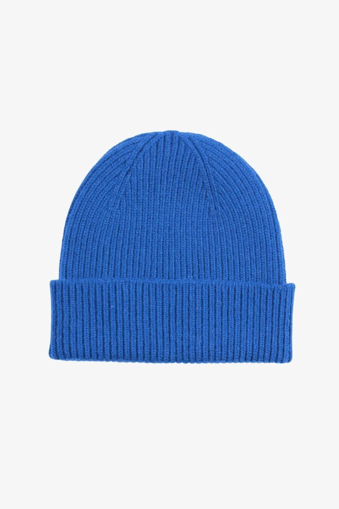 MÜTZE MERINO WOOL BEANIE PACIFIC BLUE