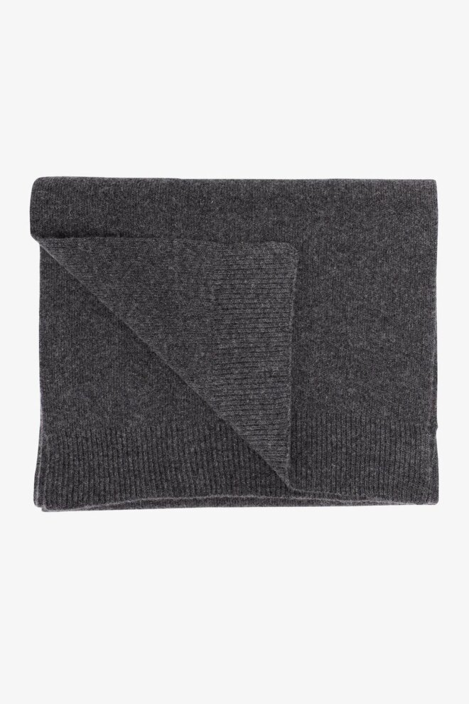 SCHAL MERINO WOOL SCARF LAVA GREY