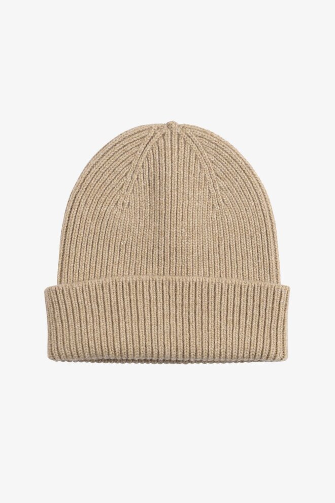 MÜTZE MERINO WOOL BEANIE DESERT KHAKI