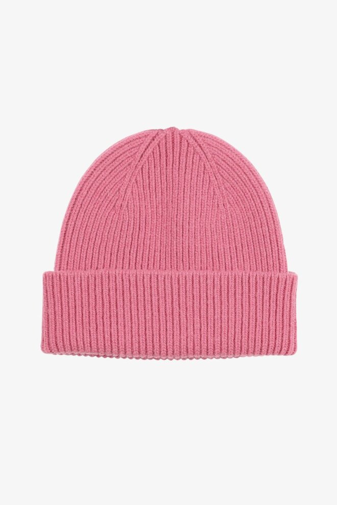 MÜTZE MERINO WOOL BEANIE BUBBLEGUM PINK