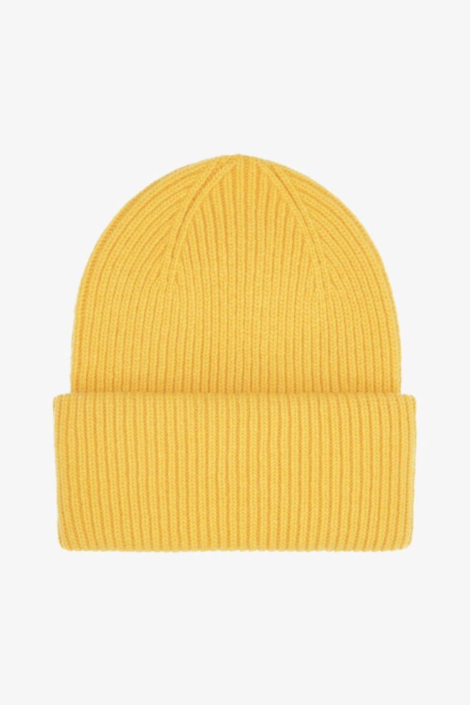 MÜTZE MERINO WOOL HAT LEMON YELLOW