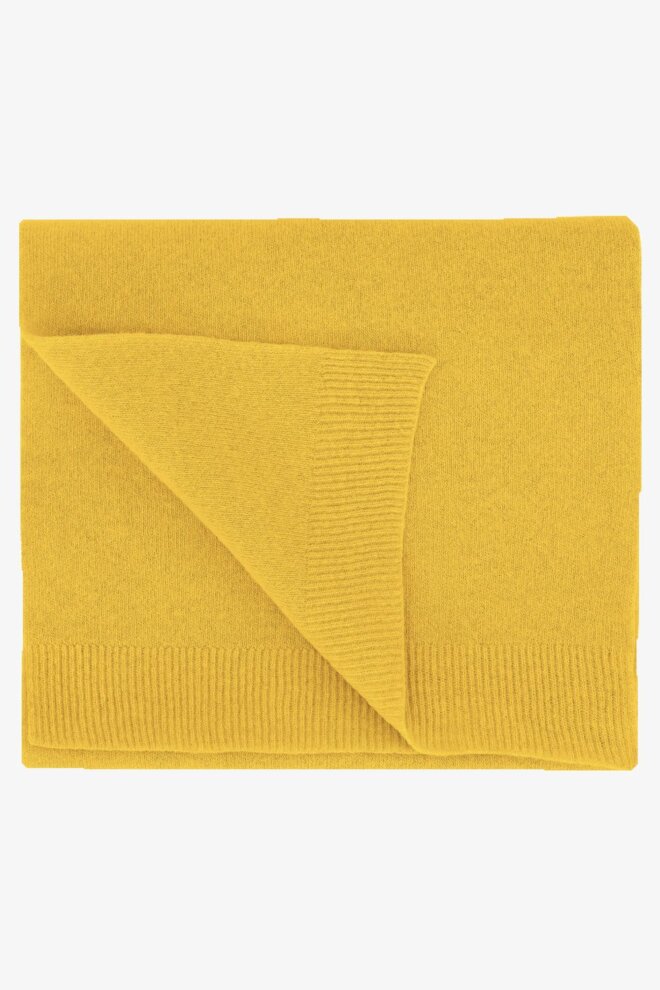 SCHAL MERINO WOOL SCARF LEMON YELLOW