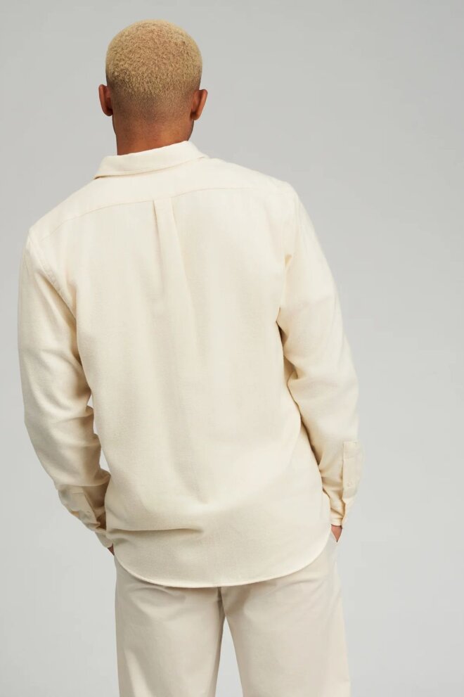 HEMD ORGANIC FLANNEL SHIRT IVORY