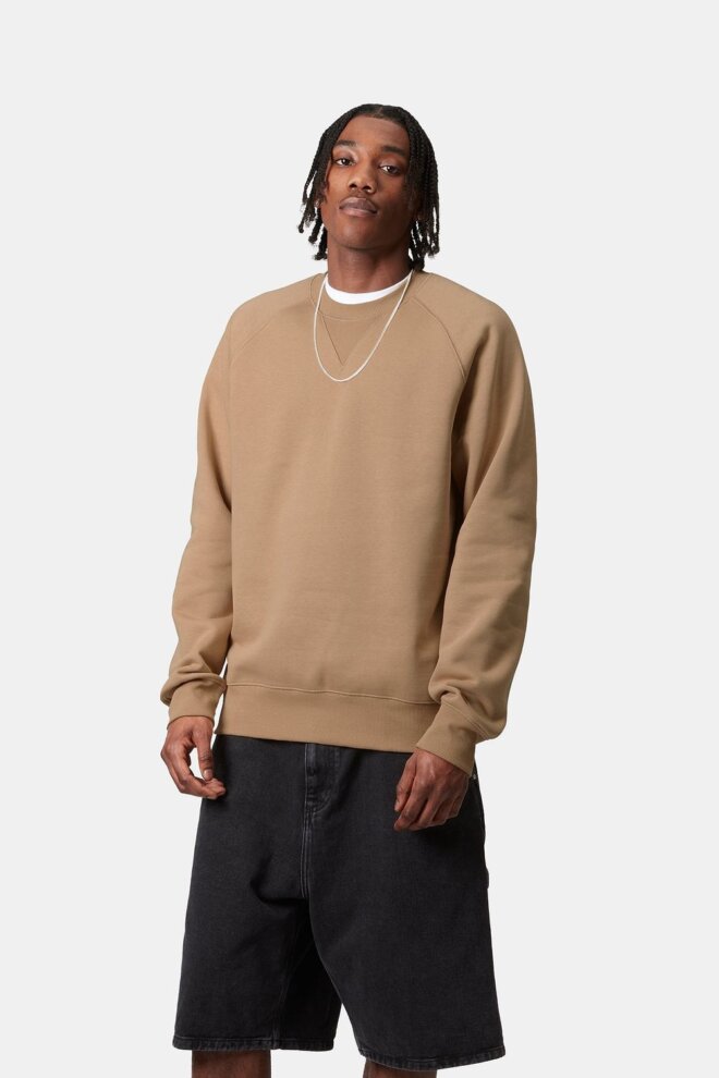 SWEATSHIRT CHASE SWEAT DUSTY BROWN