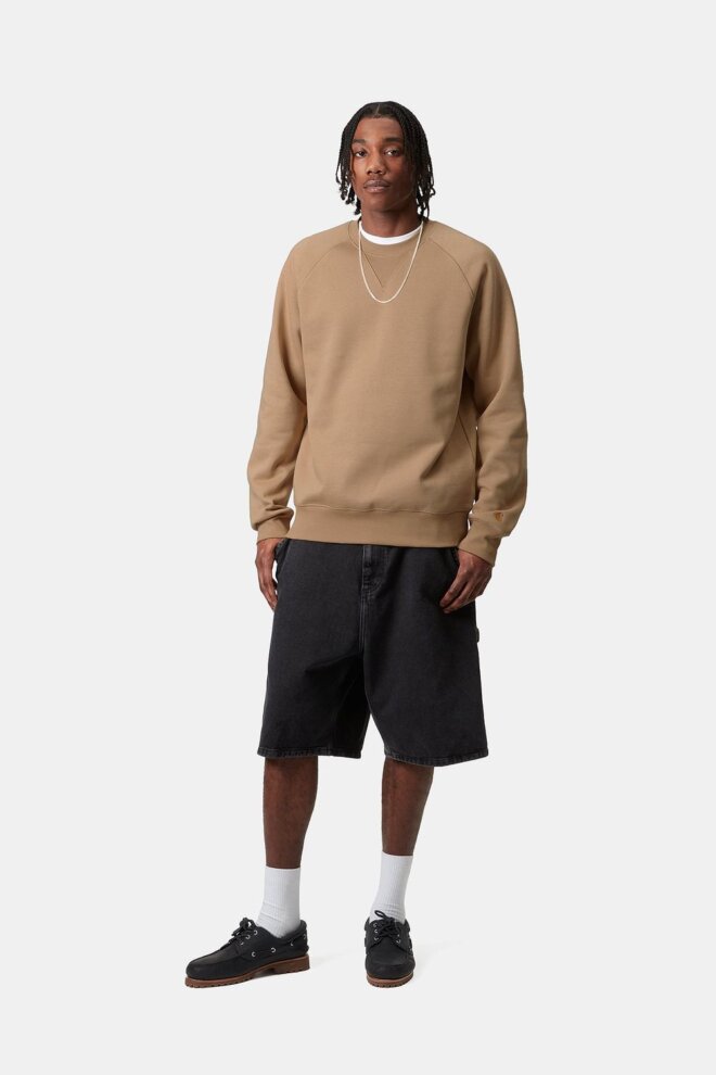 SWEATSHIRT CHASE SWEAT DUSTY BROWN