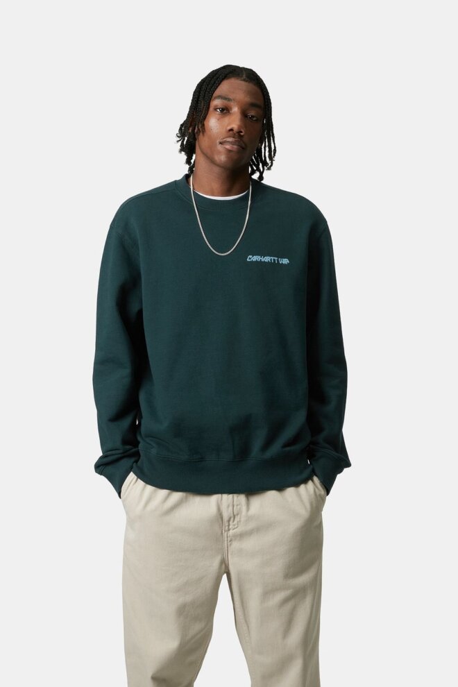 SWEATSHIRT GREATEST FLICKS SWEAT DEEP LAGOON