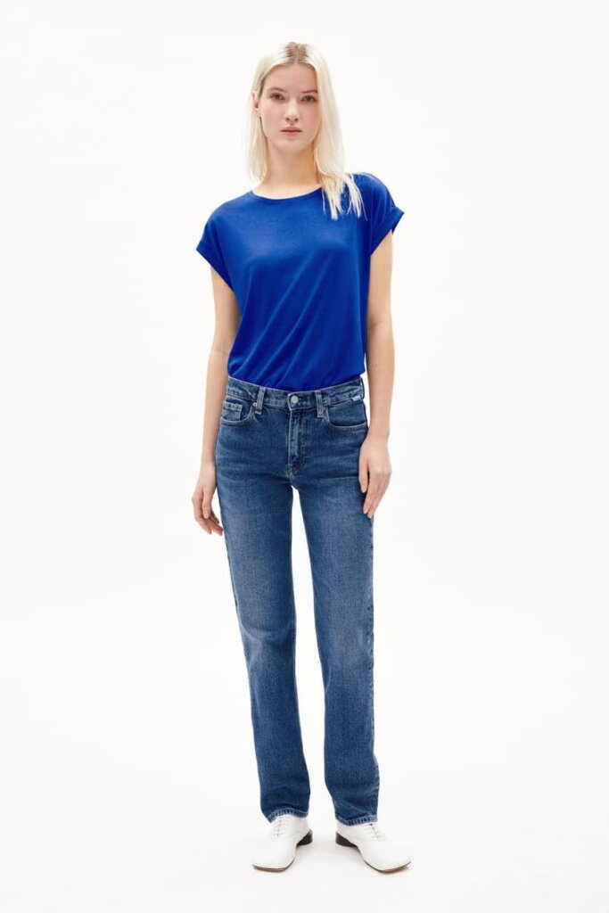 SHIRT 30004769 JILAANA 236 LAPIS BLUE