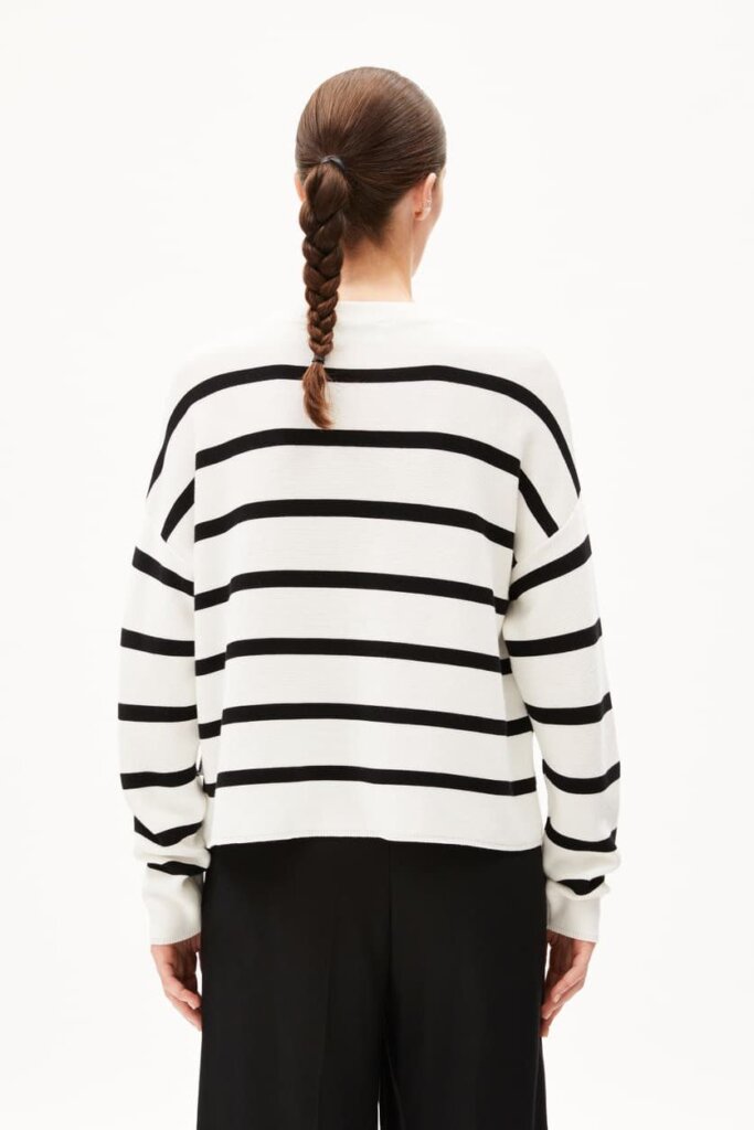 SHIRT 30006406 IDAARA STRIPES 307 WHITE-B