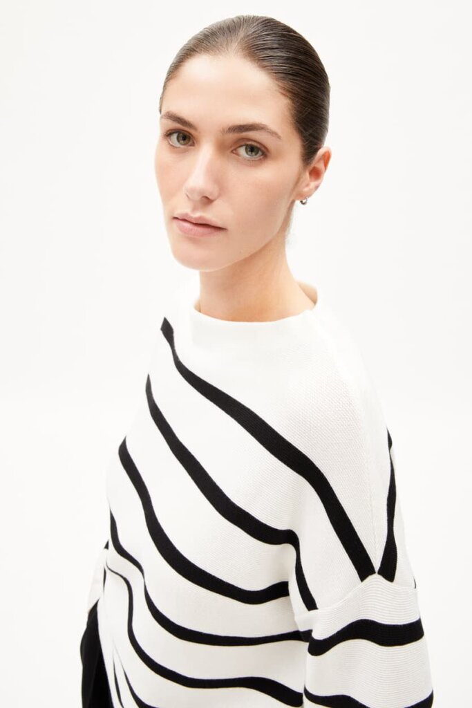 SHIRT 30006406 IDAARA STRIPES 307 WHITE-B