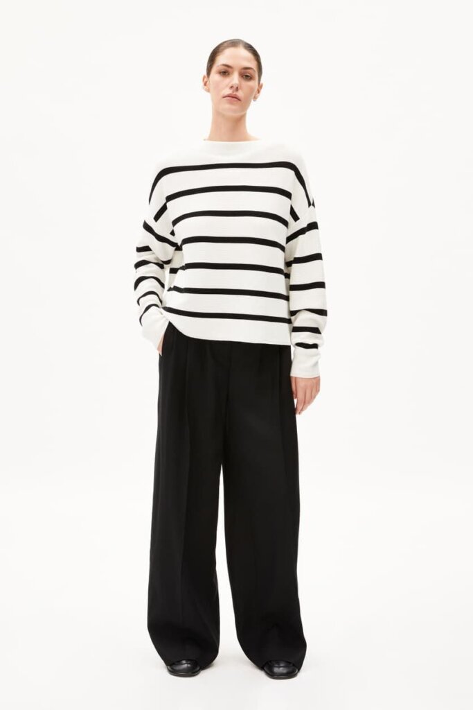 SHIRT 30006406 IDAARA STRIPES 307 WHITE-B