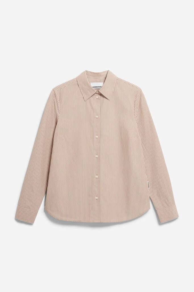 BLUSE 30006978 LOUILAA STRIPED 3107 PALE