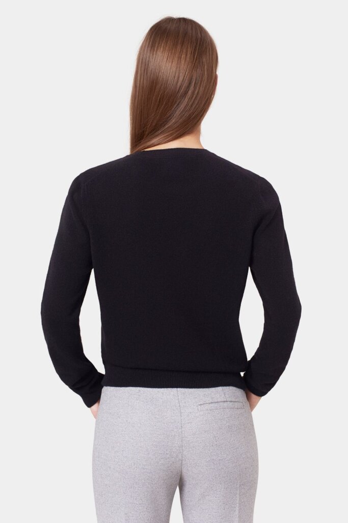PULLOVER WOMEN LIGHT MERINO WOOL CREW DEEP