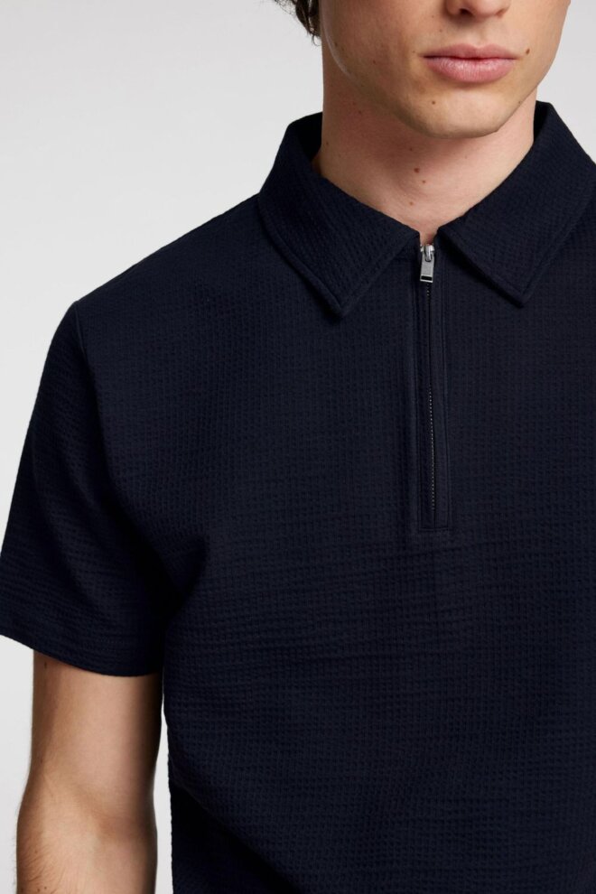 POLO 16096773 SLHSANDER SEERSUCKER ZIP S