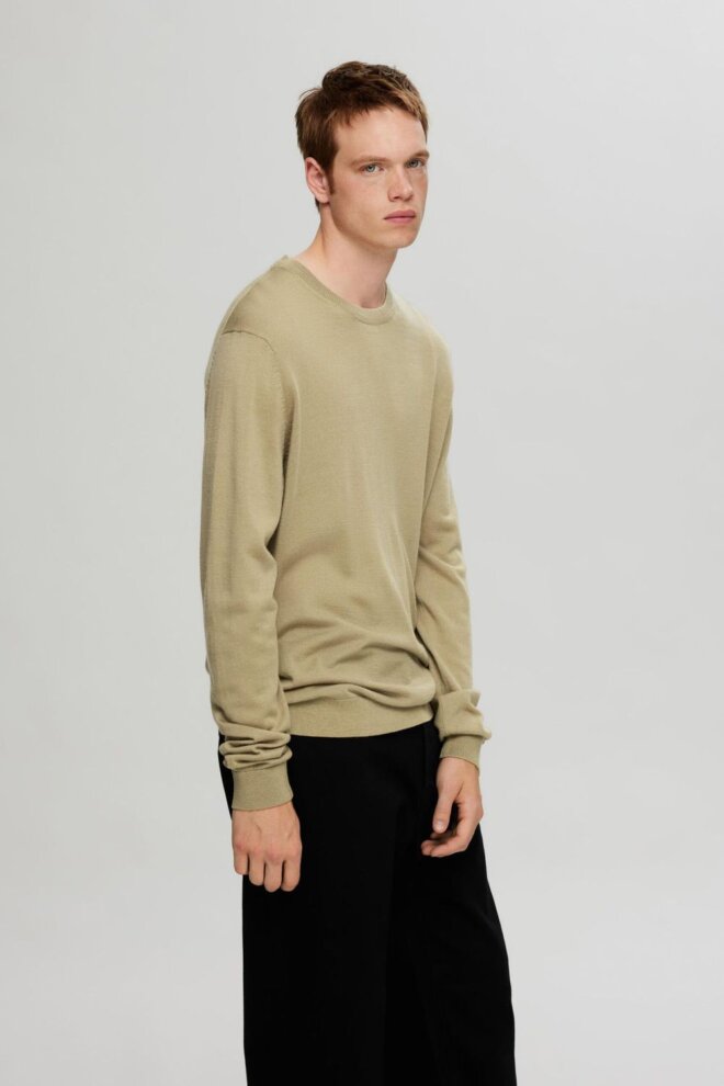 PULLOVER 16094647 SLHTRAY LS CREW KELP
